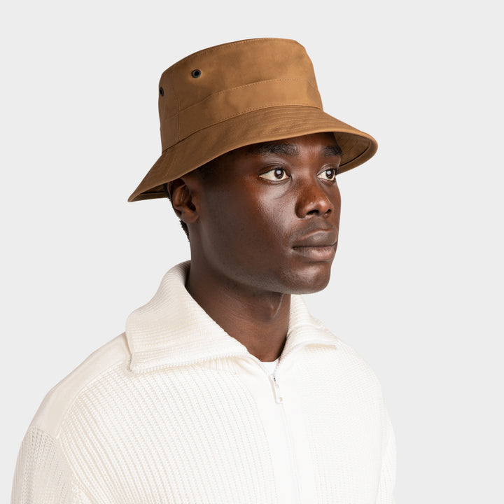 Tilley Waxed Cotton Bucket Hat Tan