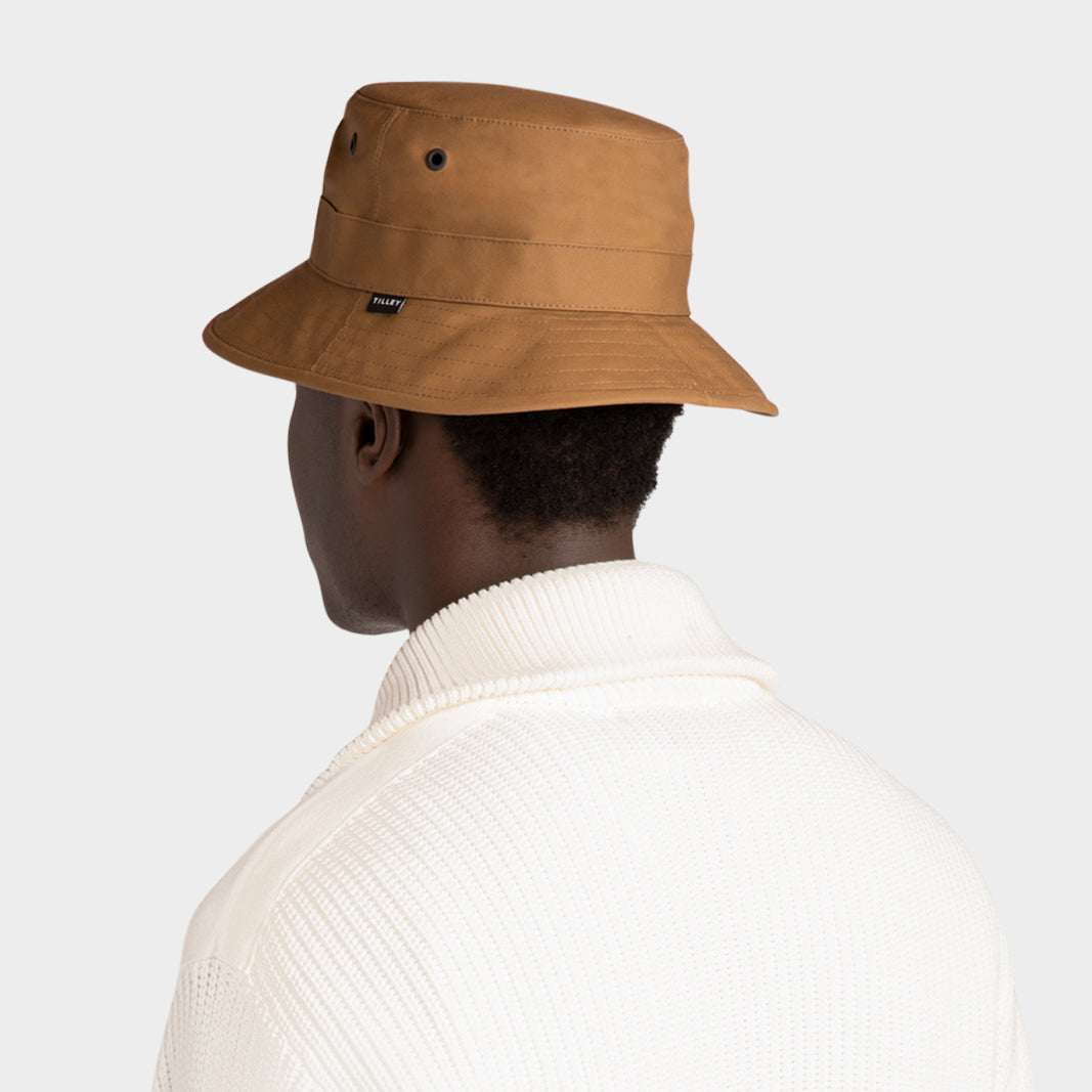 Tilley Waxed Cotton Bucket Hat Tan