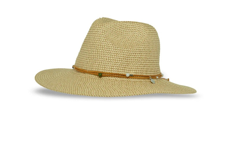 Wanderlust Straw Fedora Hat From Sunday Afternoons in Brown Rice
