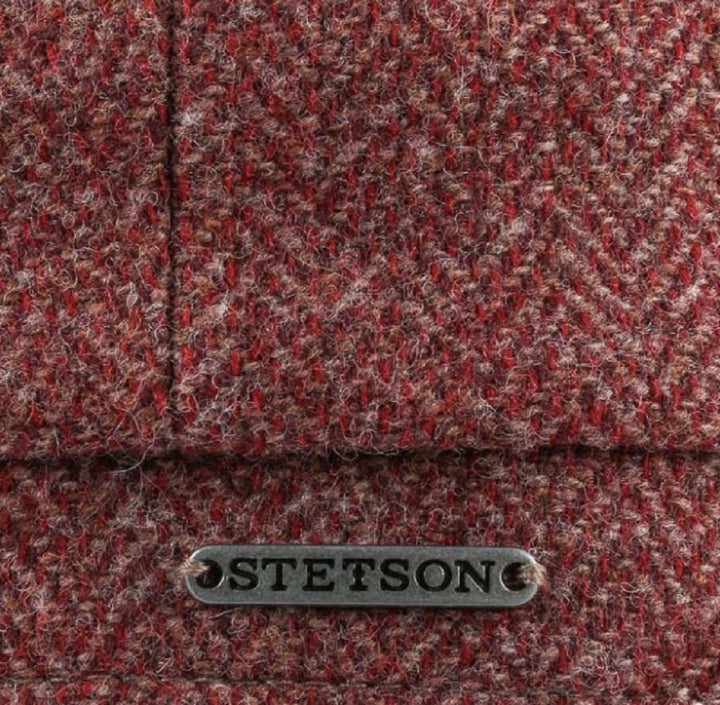 Stetson Wool Rich Red Hatteras Bakerboy/Newsboy Cap