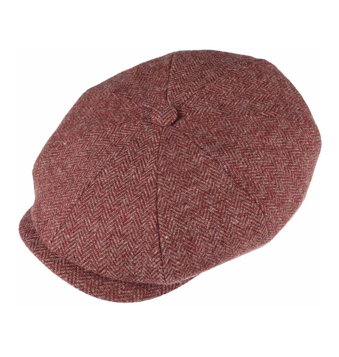 Stetson Wool Rich Red Hatteras Bakerboy/Newsboy Cap
