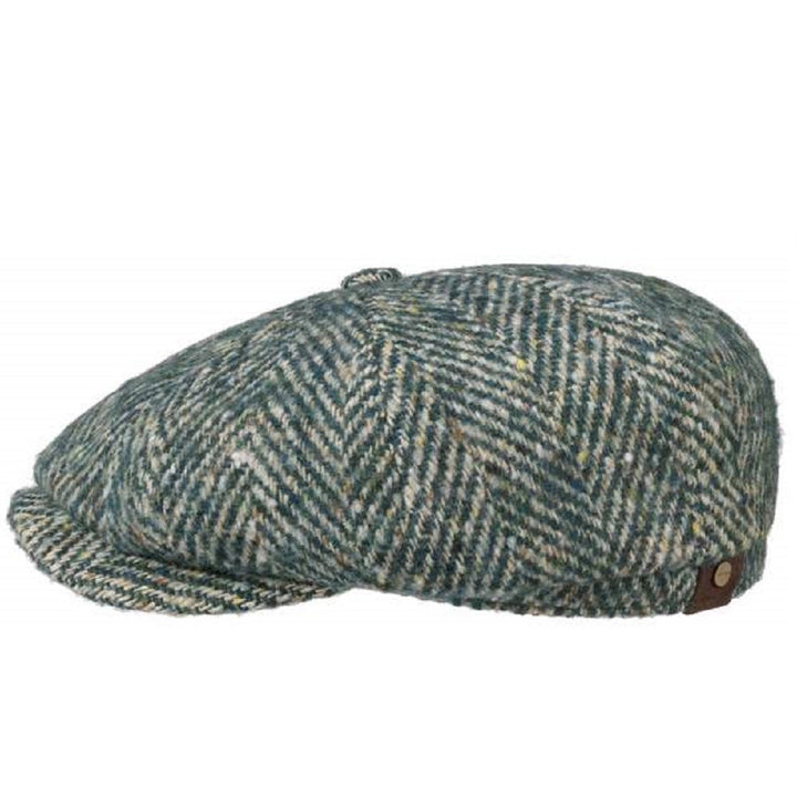 Stetson Hatteras Wool Bakerboy Cap Teal Green