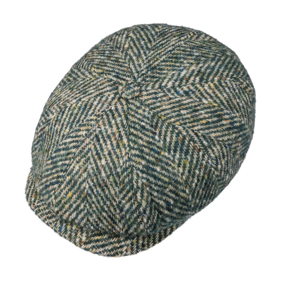 Stetson Hatteras Wool Bakerboy Cap Teal Green