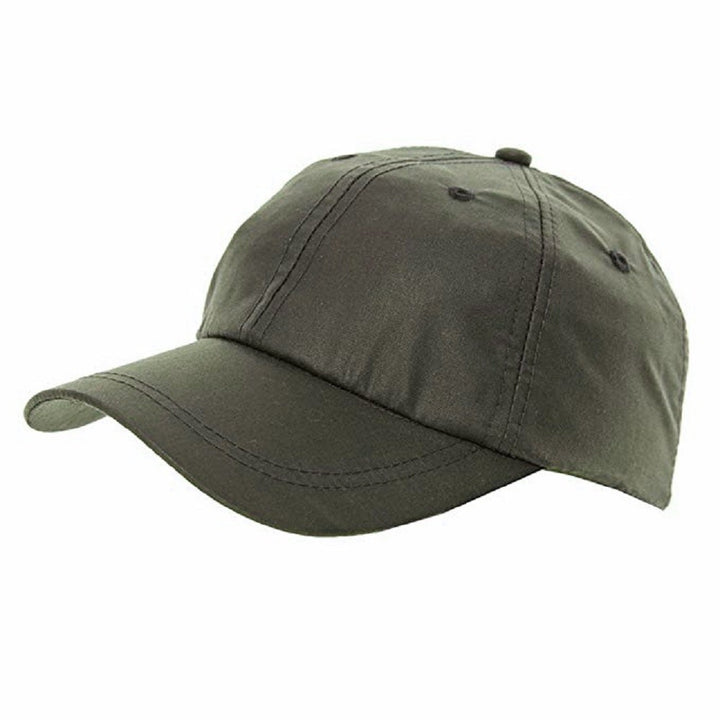 Waxed Cotton Baseball Cap One Size Adjustable