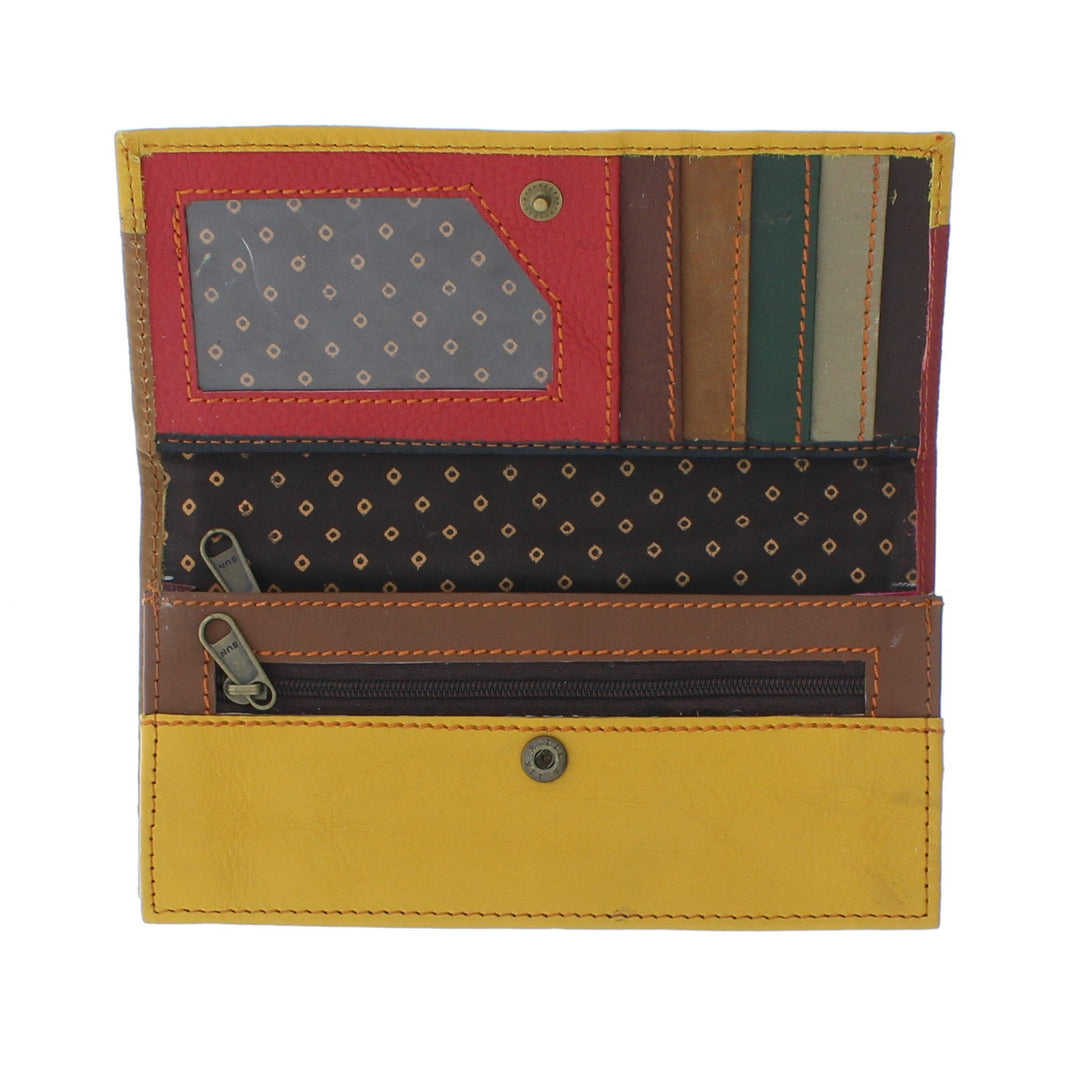 Colourful Animal Print Purse In Recycled Leather 10