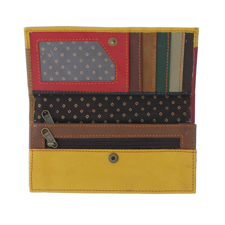 Colourful Animal Print Purse In Recycled Leather 10