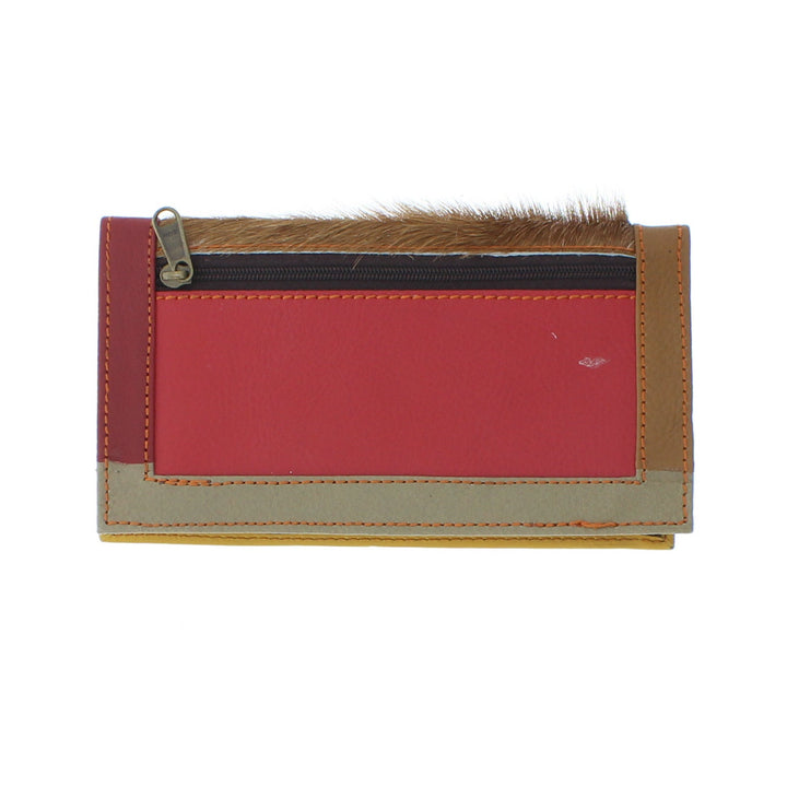 Colourful Animal Print Purse In Recycled Leather 10