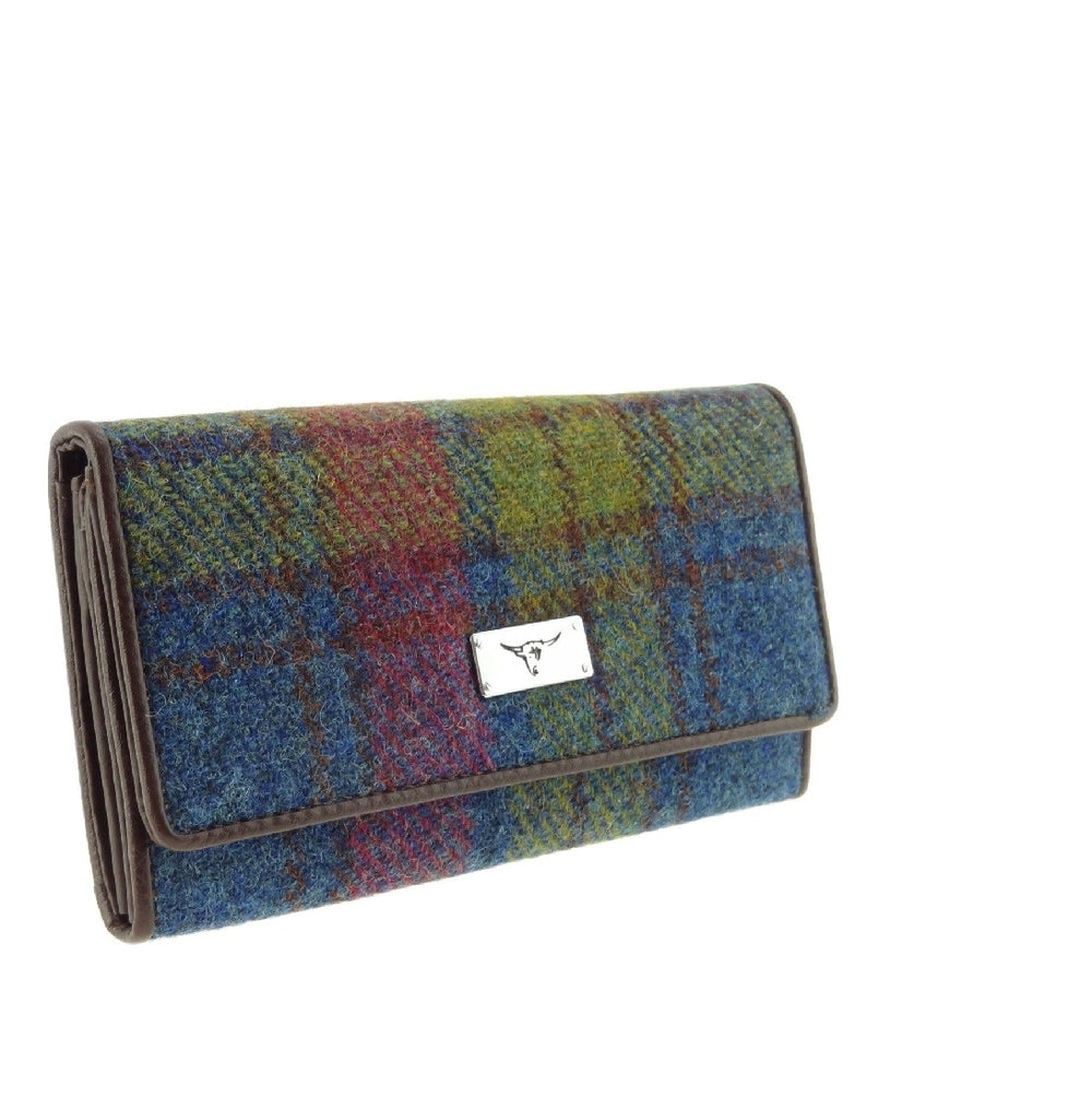 Glen Appin Harris Tweed Dames Bute Fold-Over Purse LB2000 (Kleur 98 Glen Appin Harris Tweed Dames Bute Fold-Over Purse LB2000 (Kleur 98