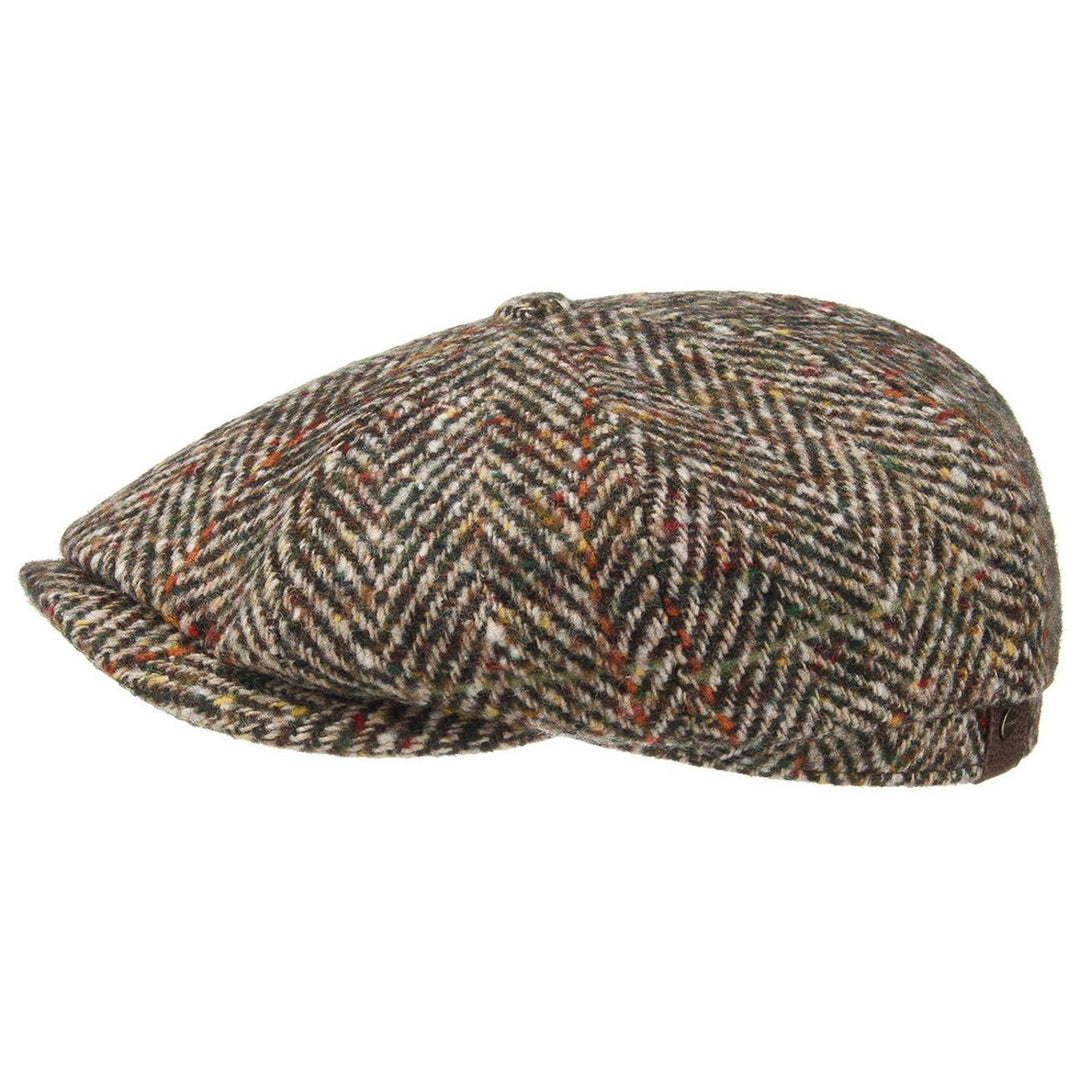 Stetson Hatteras Wool Bakerboy Cap Brown