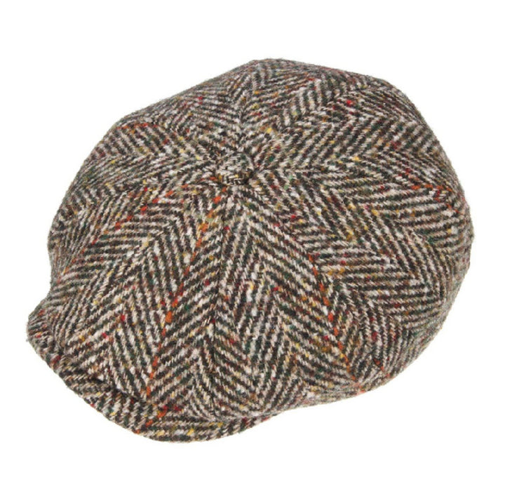 Stetson Hatteras Wool Bakerboy Cap Brown