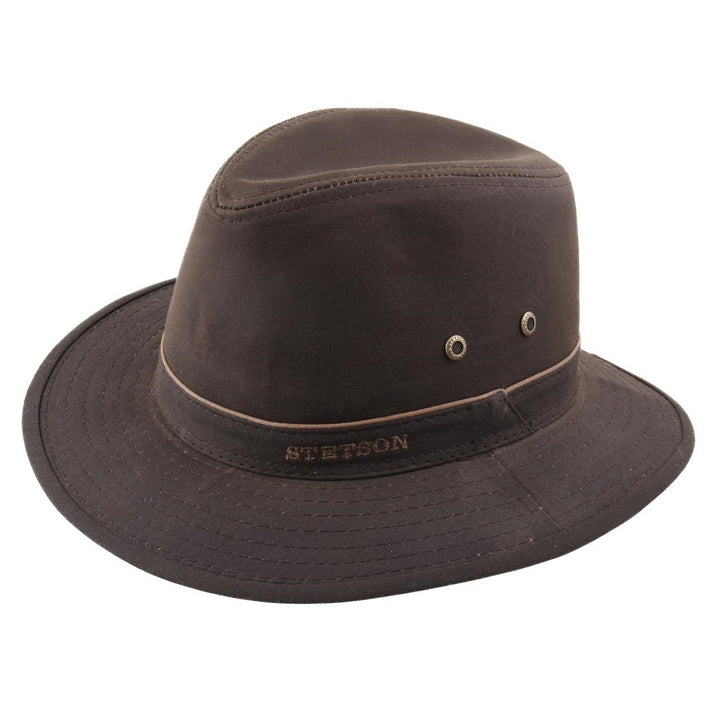 Stetson Avasun Waxed Cotton Traveller Brown