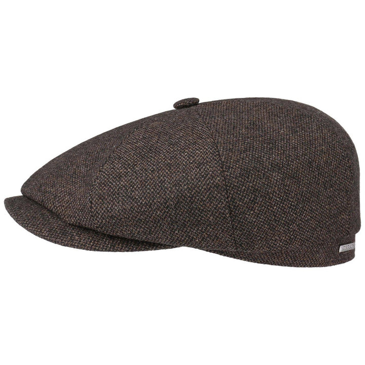 Stetson Wool Mix Hatteras Bakerboy In Brown
