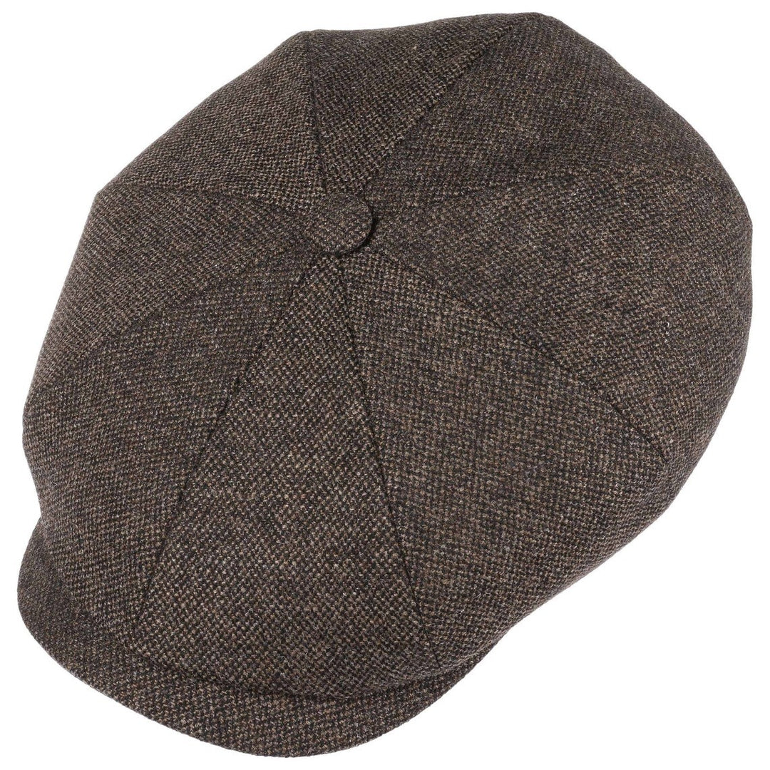 Stetson Wool Mix Hatteras Bakerboy In Brown