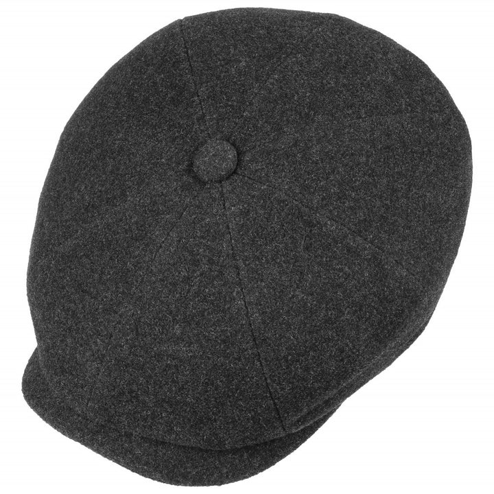Stetson Wool Hatteras Bakerboy Cap Anthractite