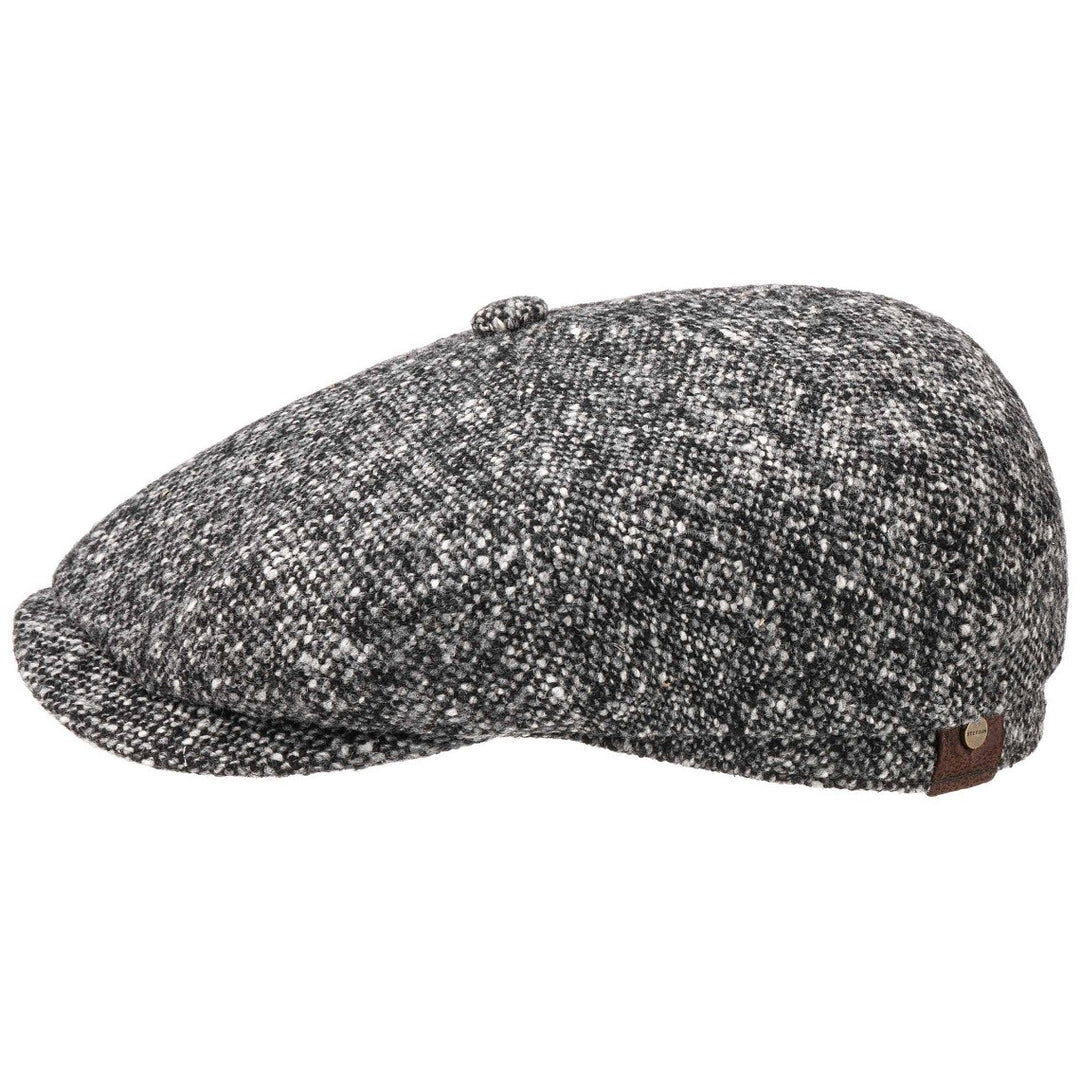Stetson Hatteras Donegal Tweed Bakerboy Grey – The Hat Company