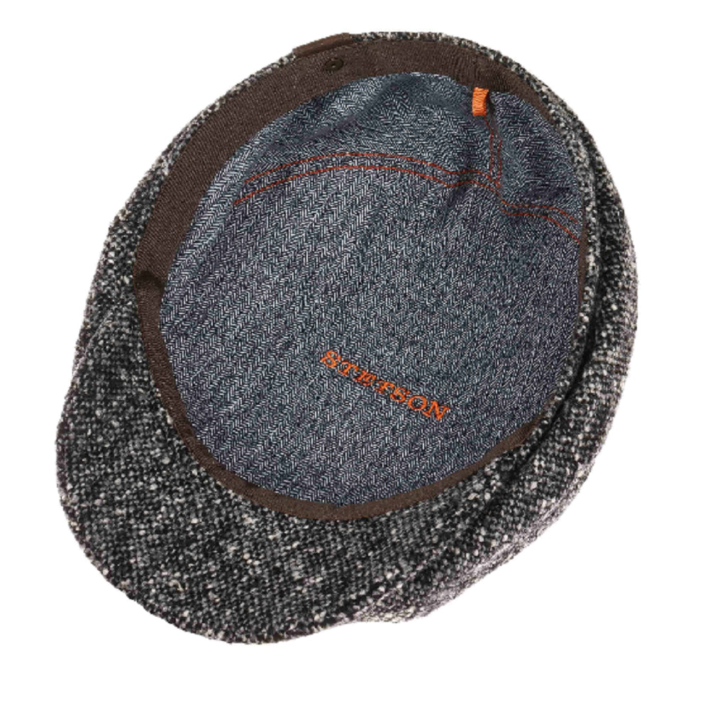 Stetson Hatteras Donegal Tweed Bakerboy Grey