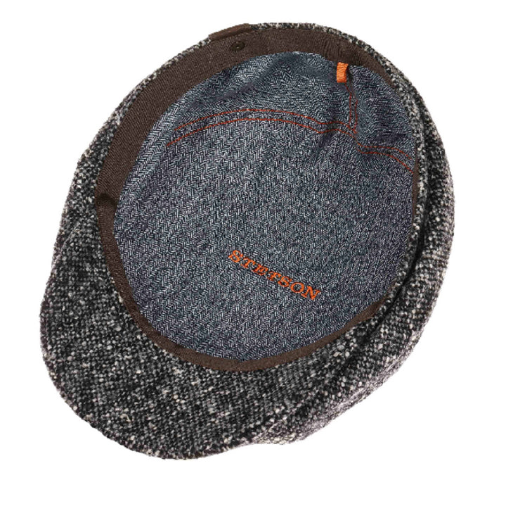 Stetson Hatteras Donegal Tweed Bakerboy Grey