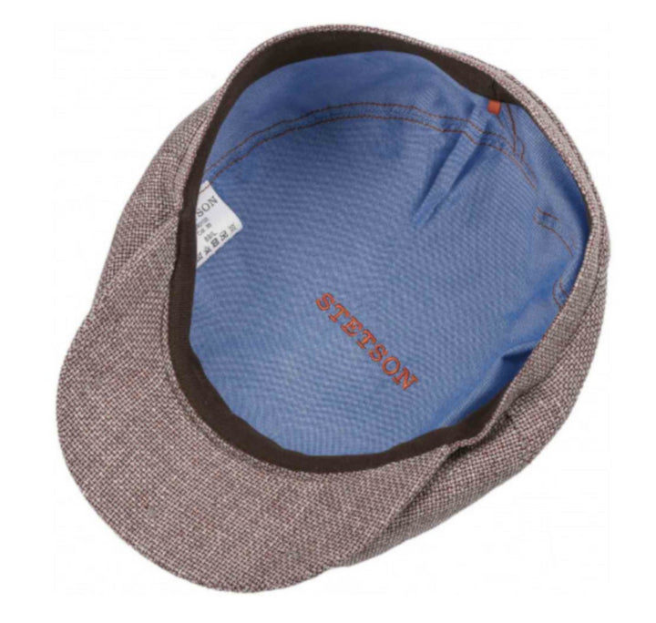 Stetson Virgin Wool & Linen Ellington Hatteras Bakerboy/Newsboy Cap Red