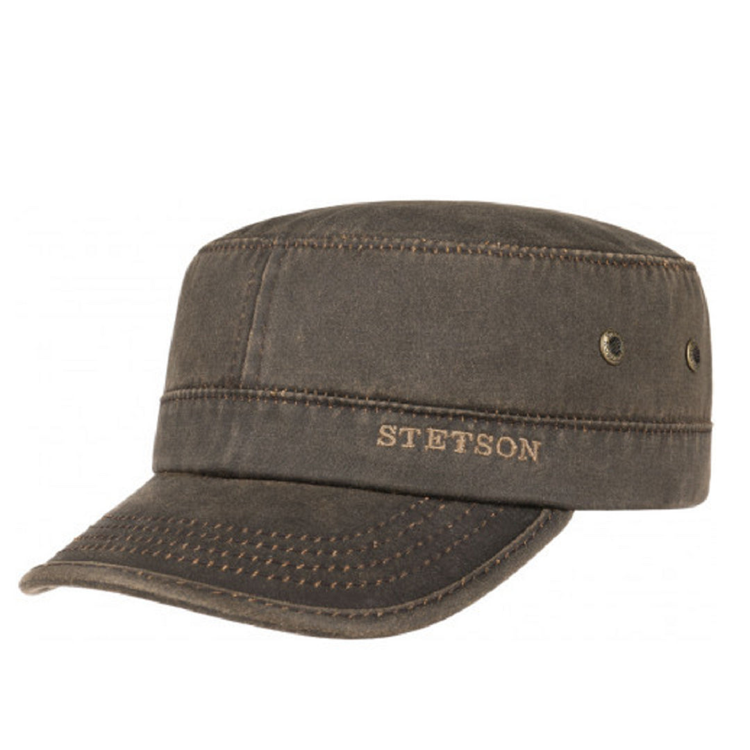 STETSON ブラウンレザーキャップ STETSON ステットソン 帽子 メンズ レディース WASHABLE LEATHER