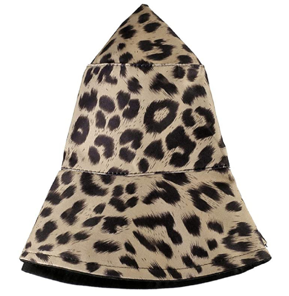 Ladies Wide Brim Reversible Leopard Print Bucket Hat (A1585)