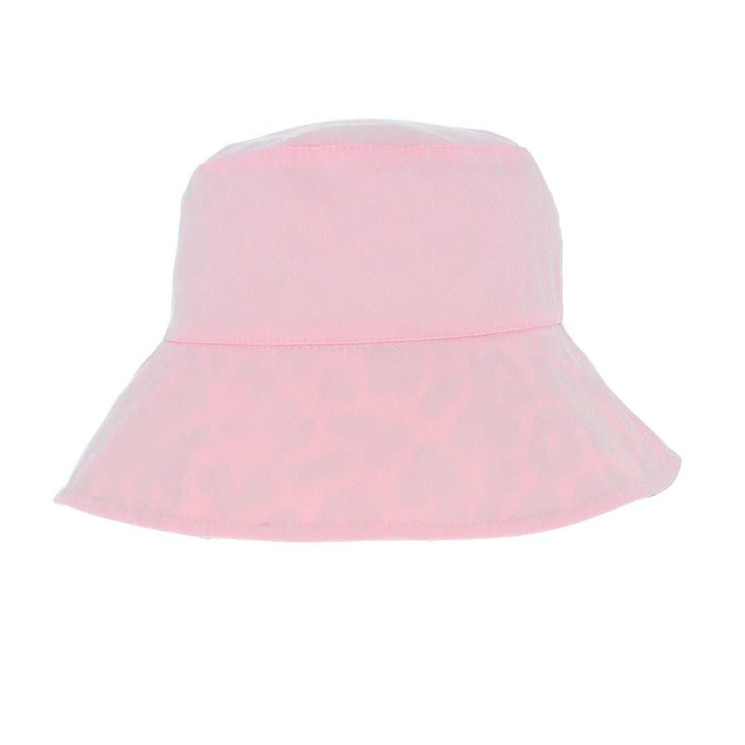 Ladies Wide Brim Reversible Leopard Print Bucket Hat (A1585)