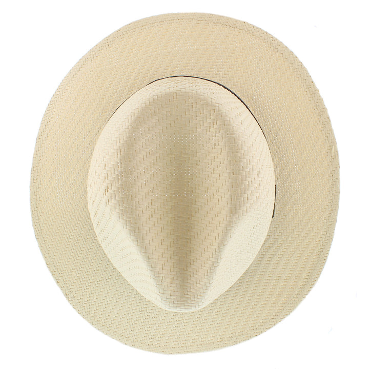Panama Style Hat With Black Band