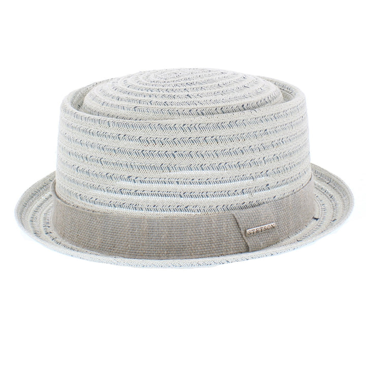 Stetson Rayon Toyo Summer Pork Pie Hat In Blue