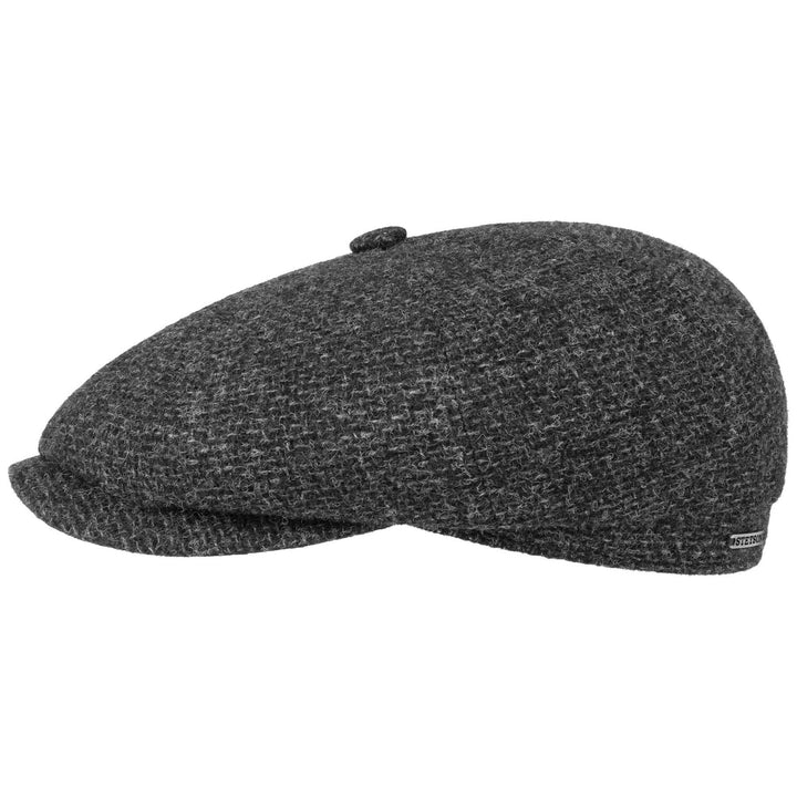 Stetson 100% Wool Bakerboy Newsboy Cap In Anthracite