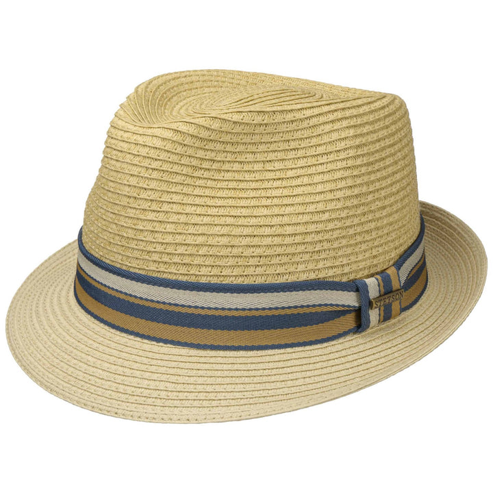 Stetson Licano Toyo Straw Summer Trilby Hat Natural