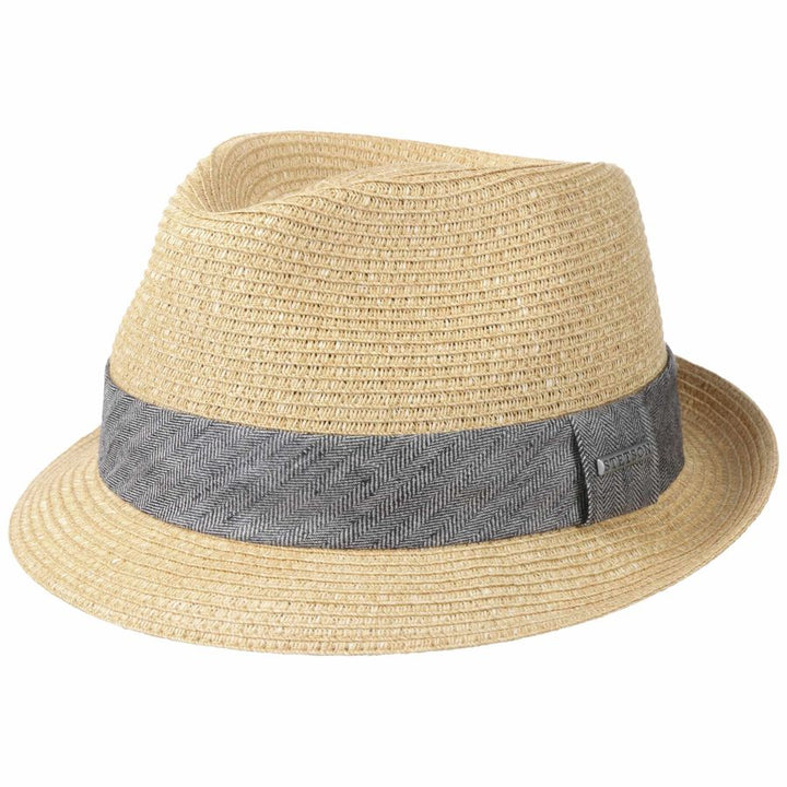 Stetson Reidton Toyo Straw Summer Trilby Hat Natural