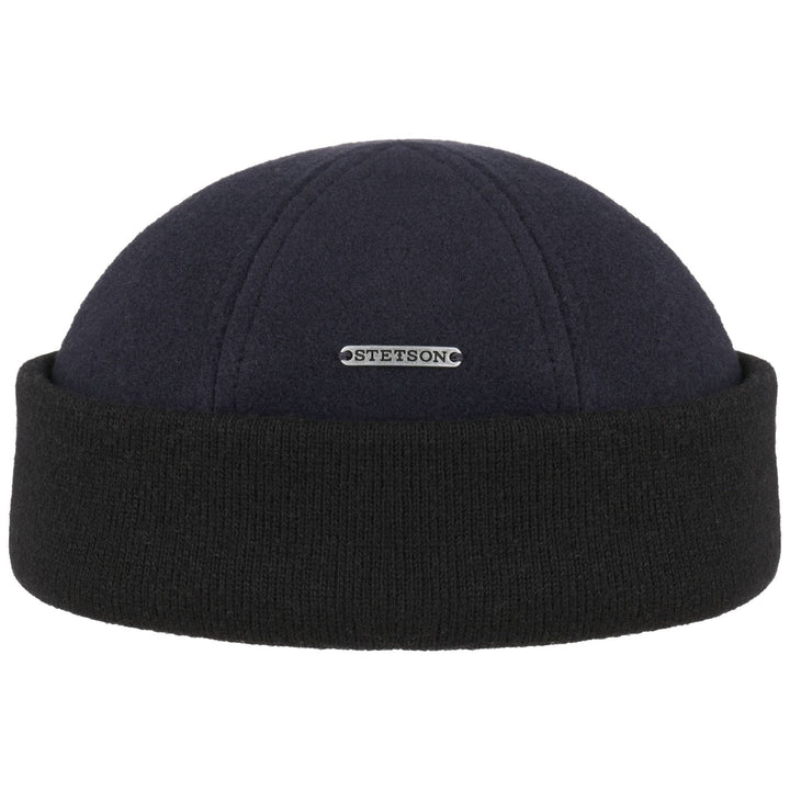 Stetson Wool Winter Docker Hat Navy/Black