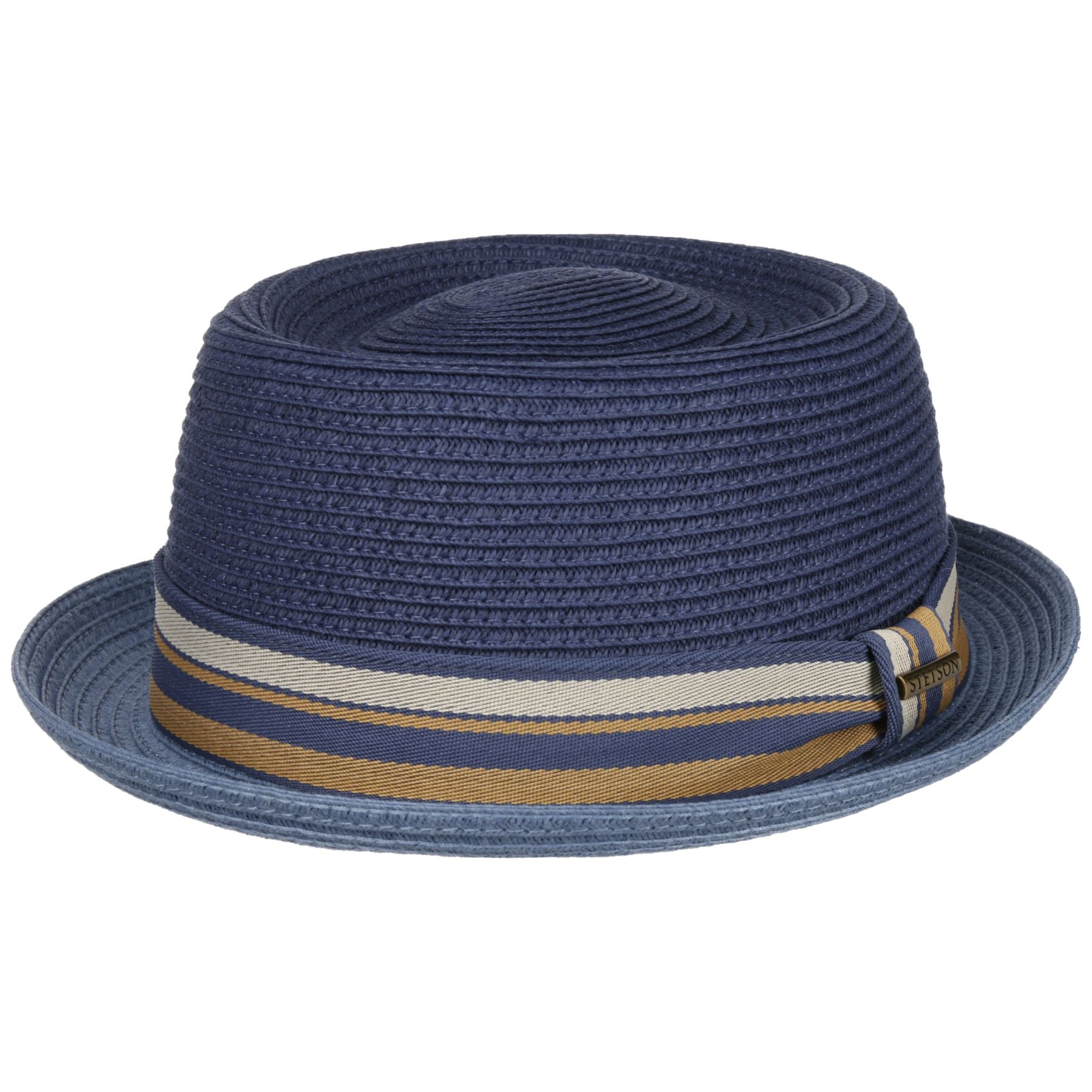 Stetson Licano Toyo Straw Summer Pork Pie Hat Blue – The Hat Company