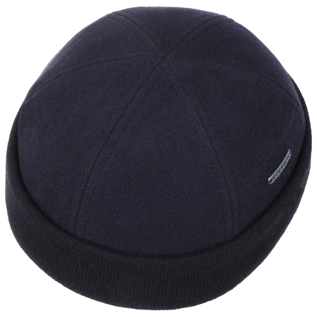 Stetson Wool Winter Docker Hat Navy/Black