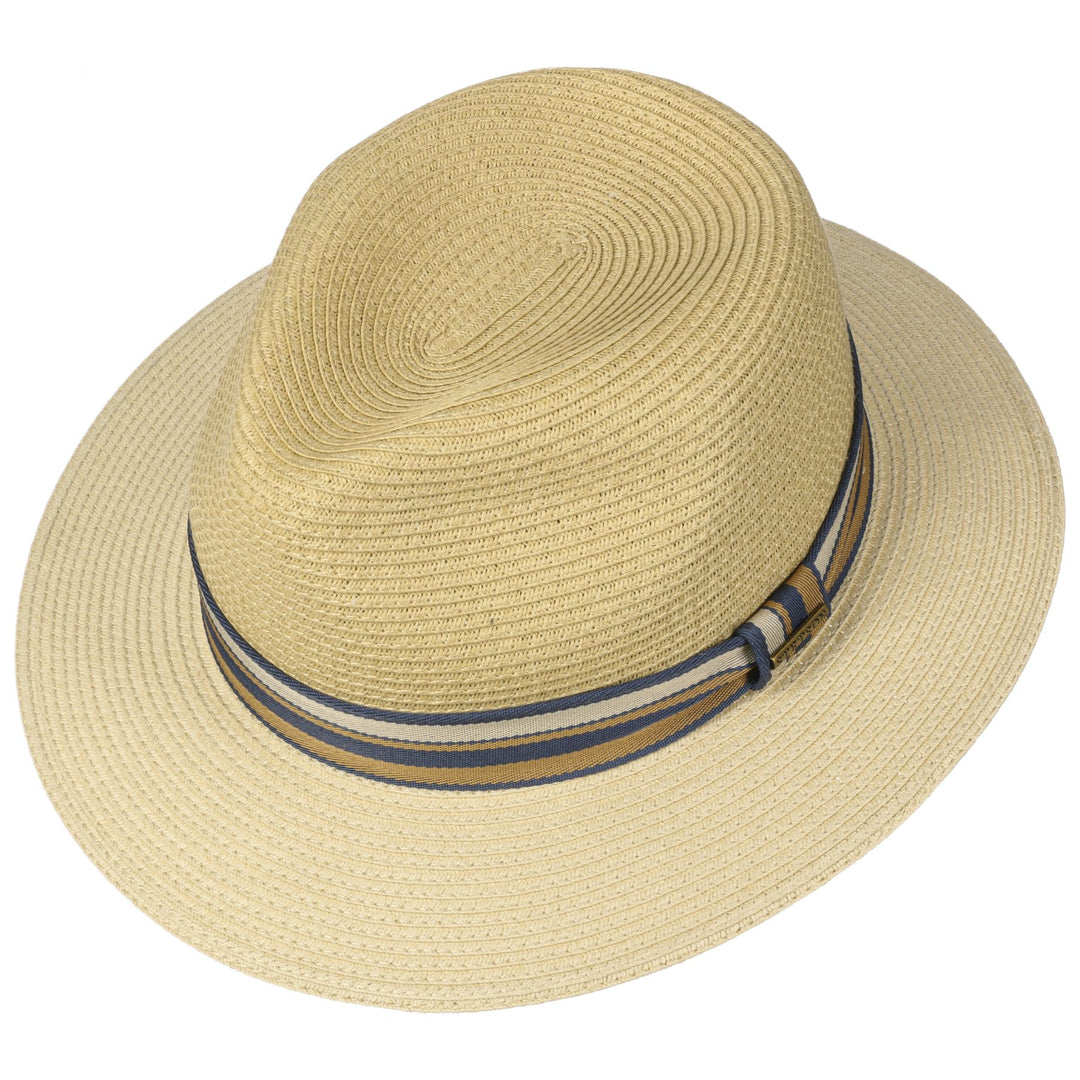 Stetson Romaro Toyo Straw Traveller Summer Fedora Hat Light Beige