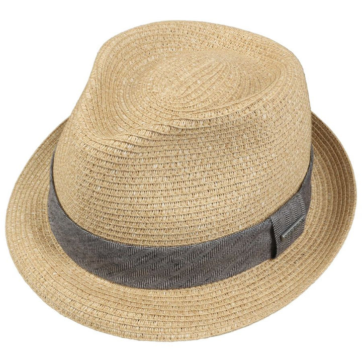 Stetson Reidton Toyo Straw Summer Trilby Hat Natural