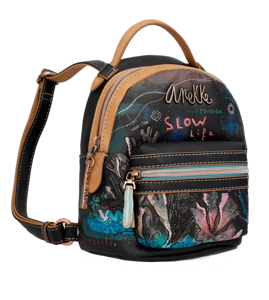 Anekke Coral Black Small Backpack – The Hat Company