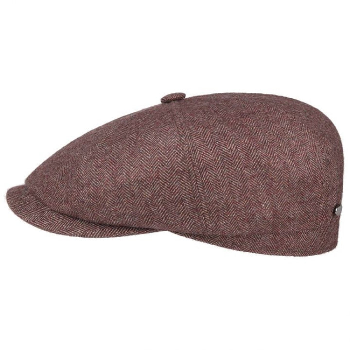 Stetson Wool/Silk/Cashmere Hatteras Bakerboy Cap Red