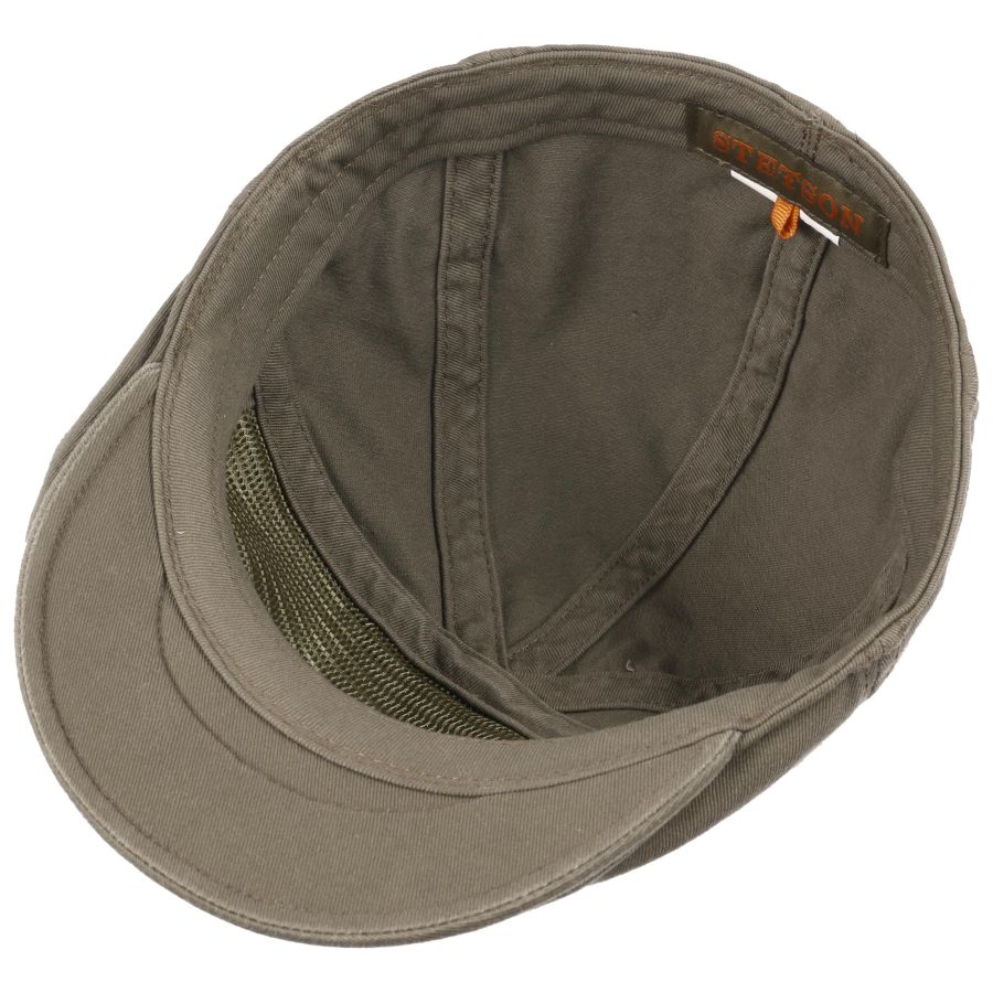 Stetson Paradise Cotton Ivy Flat Cap In Olive