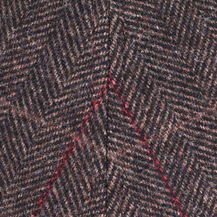 Stetson Texas Colour Lines Wool Flat Cap Brown