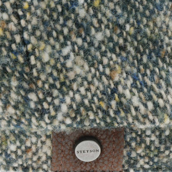 Stetson Hatteras Donegal Tweed Bakerboy Teal Green