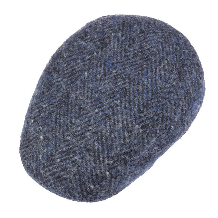 Stetson Herringbone Ivy Flat Cap Blue/Black