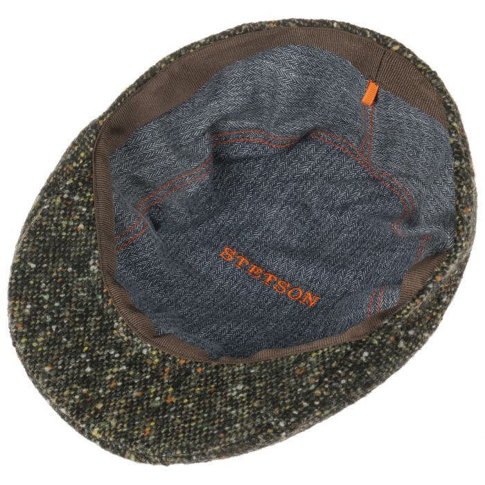 Stetson Donegal Tweed Ivy Flat Cap Olive