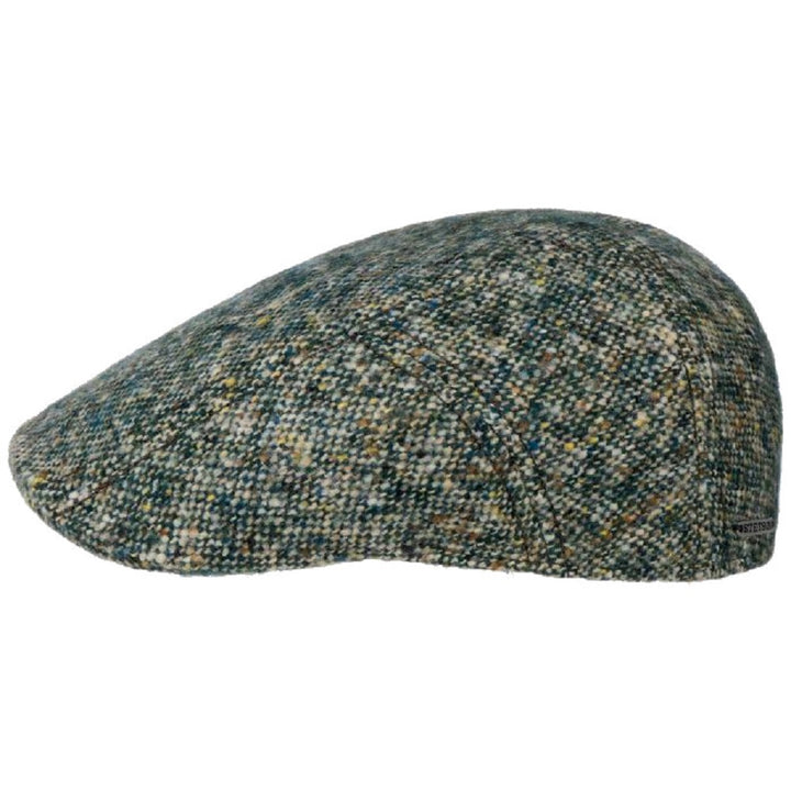 Stetson Donegal Tweed Ivy Flat Cap Teal Green