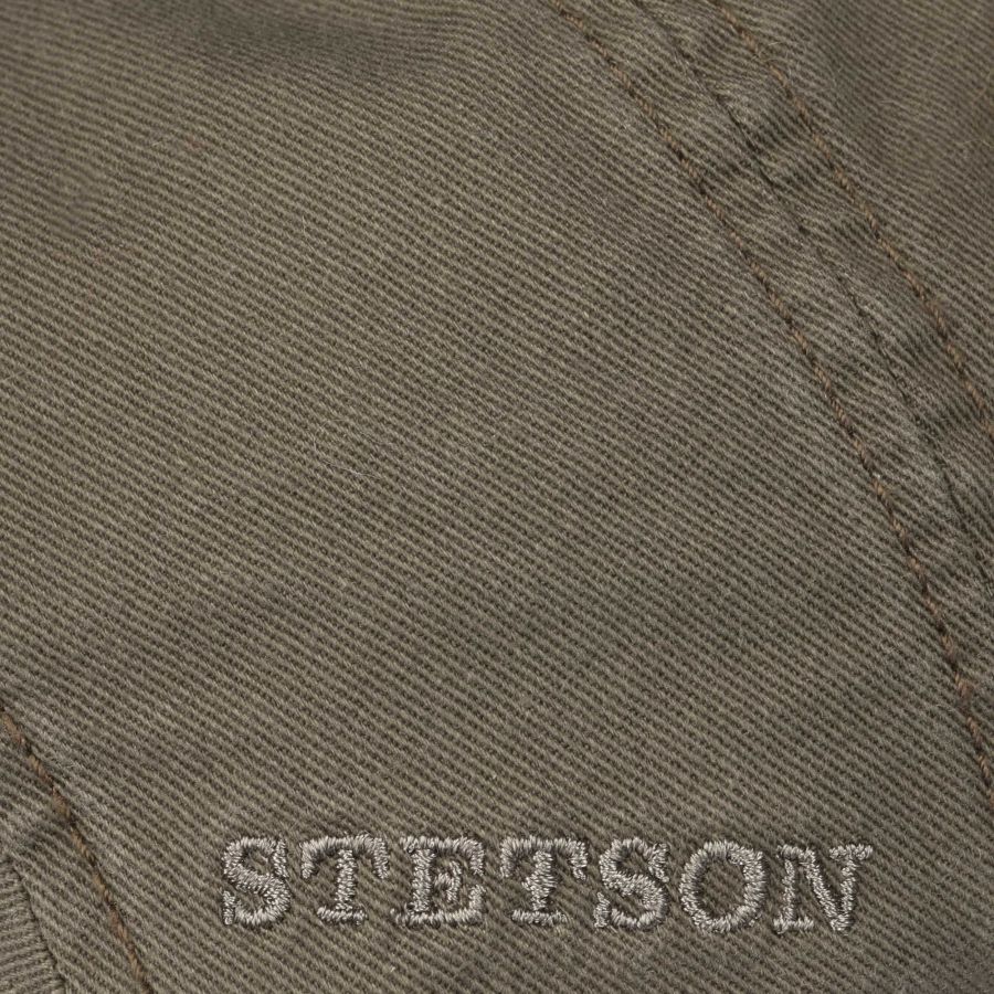 Stetson Paradise Cotton Ivy Flat Cap In Olive