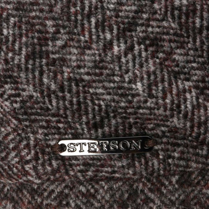 Stetson Precious Wool Flat Cap Mottled Brown