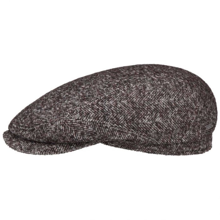 Stetson Precious Wool Flat Cap Mottled Brown