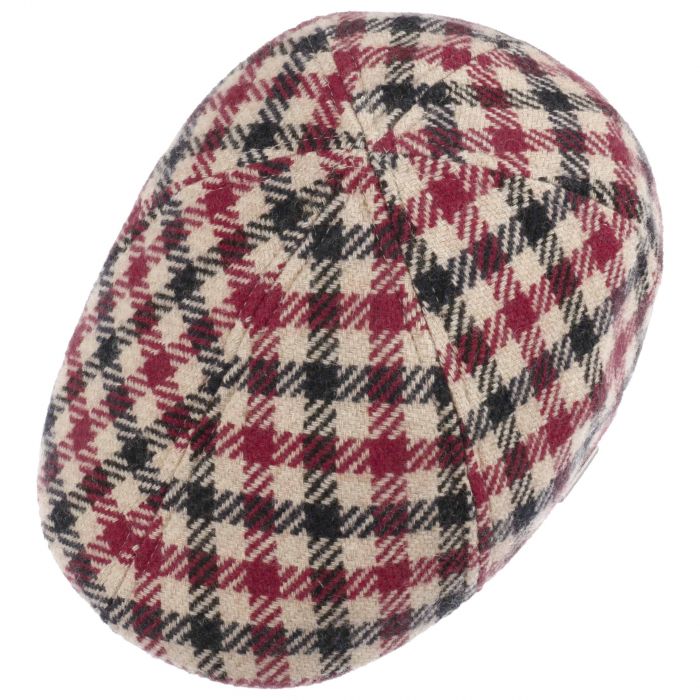 Stetson Texas Vichy Check Cap in Red