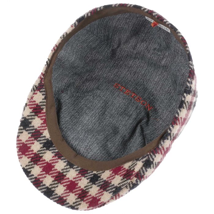 Stetson Texas Vichy Check Cap in Red