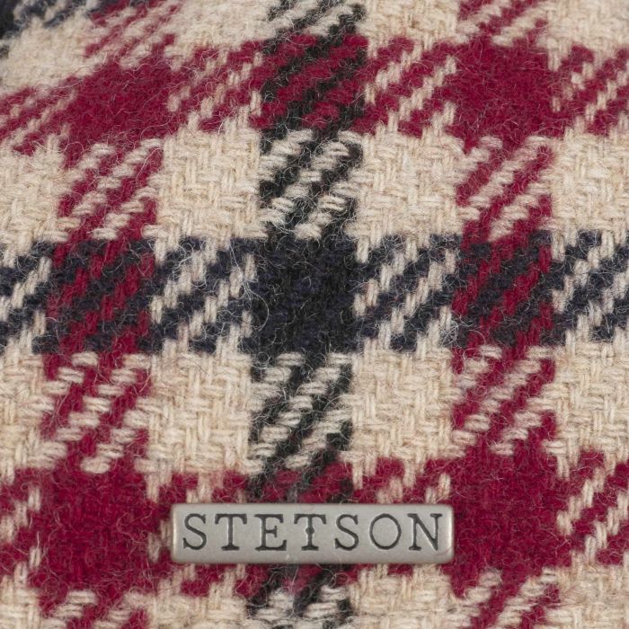 Stetson Texas Vichy Check Cap in Red