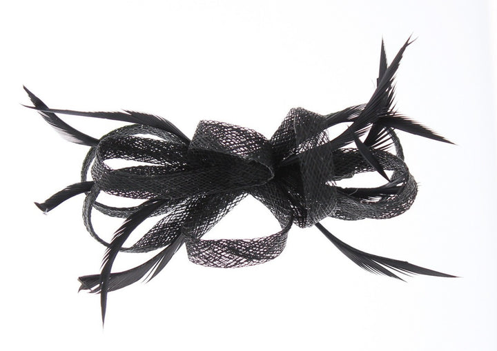 Barbara Sinamay & Feather Slide Fascinator, from Elegance Boardmans